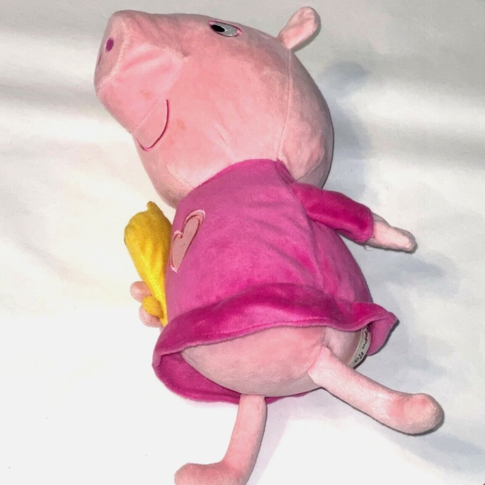 EUC Peppa Pig Sleep N' Oink Plush 12” Talking Stuffed Bedtime Hugging Slumber - Picture 2 of 7
